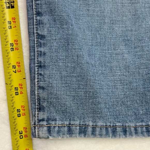 Vintage 90s Jeans Blue Asphalt High Rise Wide Leg Size 11 - Picture 9 of 13